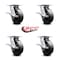 Service Caster 6 Inch Heavy Duty Glass Filled Nylon Caster Set with Roller Bearings and Brakes SCC-35S620-GFNR-SLB-4 - alternate 5